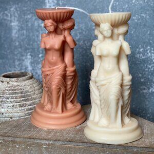 Goddess Trio Sculpture Candle – Handcrafted Soy Wax Art